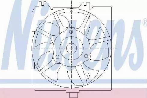 Nissens 85455 - Вентилятор, охлаждение двигателя autosila-amz.com