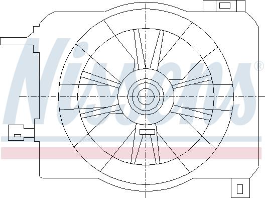 Nissens 85419 - Вентилятор, охлаждение двигателя autosila-amz.com