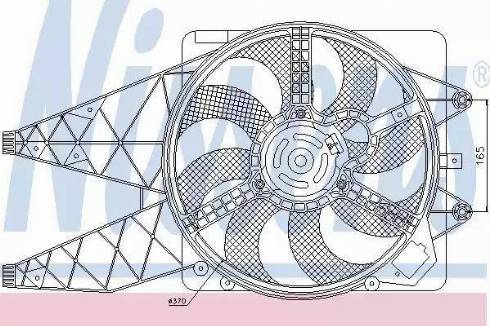 Nissens 85567 - Вентилятор, охлаждение двигателя autosila-amz.com