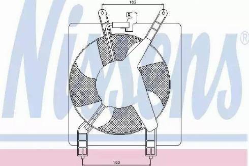 Nissens 85503 - Вентилятор, конденсатор кондиционера autosila-amz.com