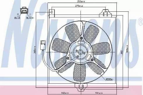 Nissens 85534 - Вентилятор, охлаждение двигателя autosila-amz.com
