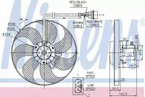 Nissens 85686 - Вентилятор, охлаждение двигателя autosila-amz.com