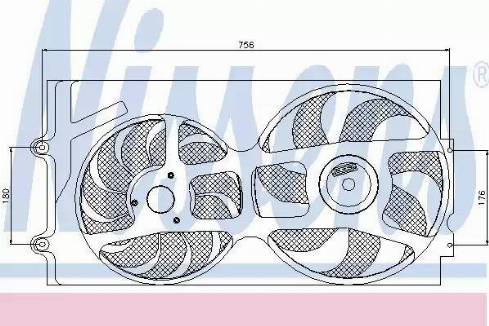 Nissens 85016 - Вентилятор, охлаждение двигателя autosila-amz.com