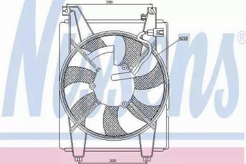 Nissens 85412 - Вентилятор, конденсатор кондиционера autosila-amz.com