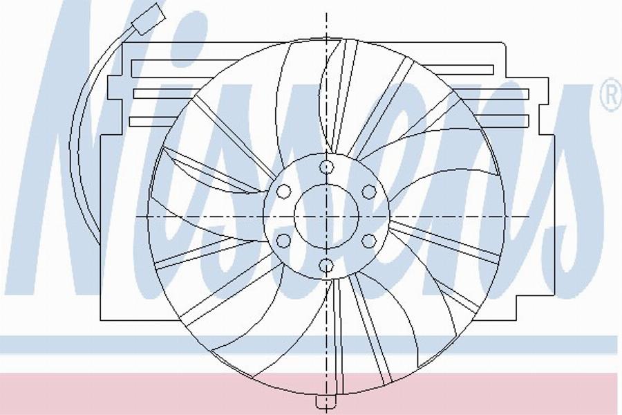 Nissens 85294 - Вентилятор, конденсатор кондиционера autosila-amz.com