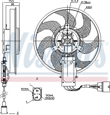 Nissens 85730 - Вентилятор, охлаждение двигателя autosila-amz.com