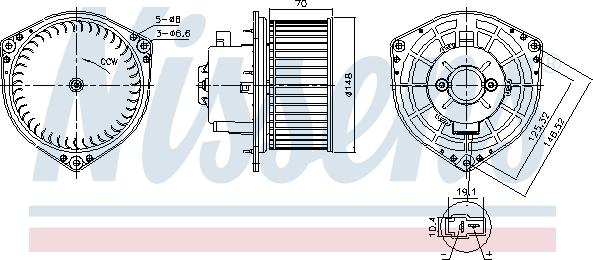 Nissens 87454 - Вентилятор салона autosila-amz.com