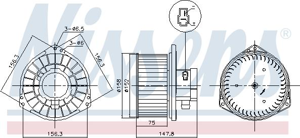 Nissens 87531 - Вентилятор салона autosila-amz.com