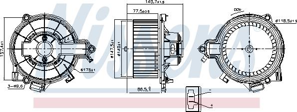 Nissens 87616 - Вентилятор салона autosila-amz.com