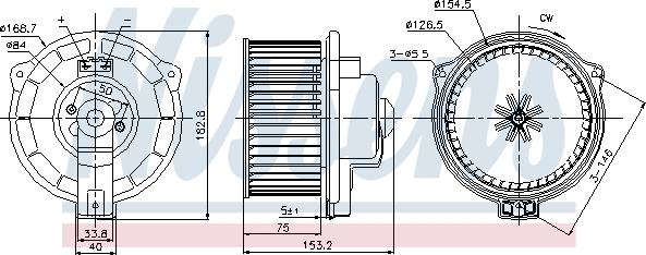 Nissens 87107 - Вентилятор салона autosila-amz.com