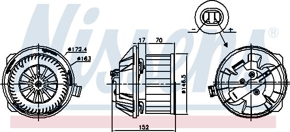 Nissens 87228 - Вентилятор салона autosila-amz.com