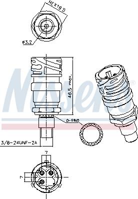 Nissens 301028 - Пневматический выключатель, кондиционер autosila-amz.com