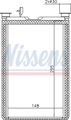 Nissens 70526 - Радиатор отопителя BMW 1 E81-E82-E87-E88 (04-) 125 i autosila-amz.com