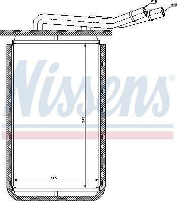 Nissens 71769 - Радиатор отопителя FORD: TRANSIT CONNECT (P65, P70, P80) 1.8 16V1.8 Di1.8 TDCi 02 - , TRANSIT c борт autosila-amz.com