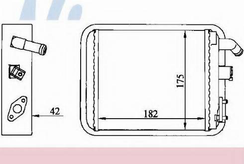 Nissens 73392 - Теплообменник, отопление салона autosila-amz.com