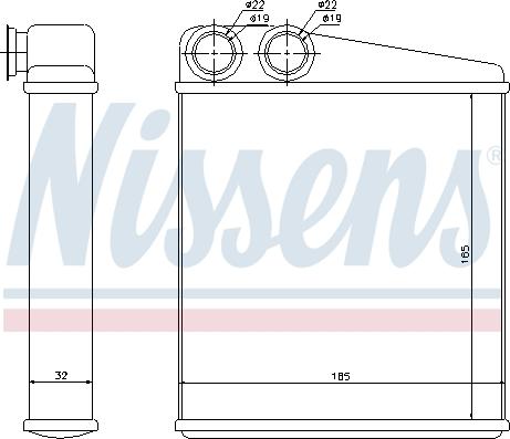 Nissens 72206 - Радиатор отопителя NISSAN MICRA 03- autosila-amz.com