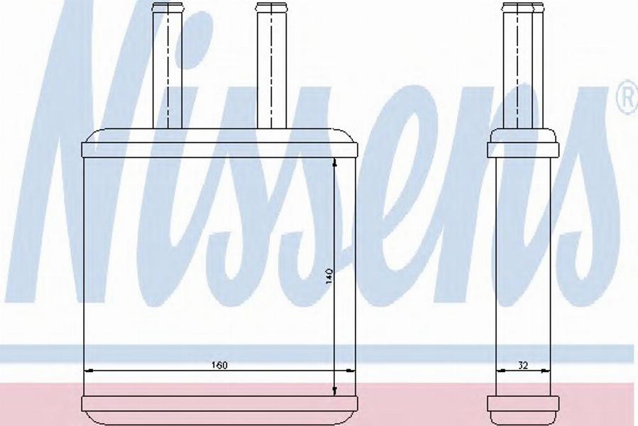 Nissens 77512 - Теплообменник, отопление салона autosila-amz.com