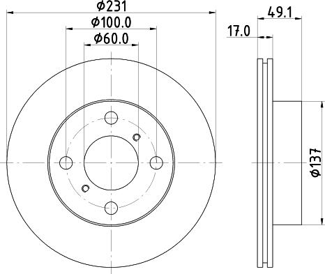 Nisshinbo ND9009K - Тормозной диск autosila-amz.com