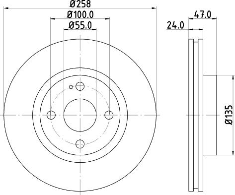 Nisshinbo ND5021 - Тормозной диск autosila-amz.com