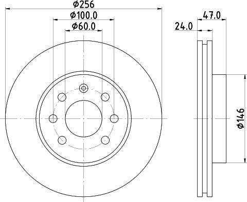 Nisshinbo ND6047K - Тормозной диск autosila-amz.com