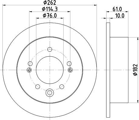 Nisshinbo ND6057K - Тормозной диск autosila-amz.com