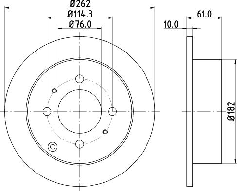 Nisshinbo ND6005 - Тормозной диск autosila-amz.com