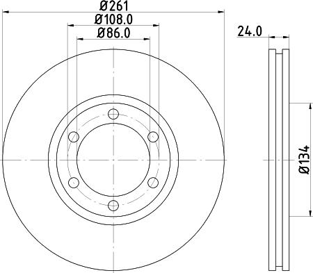 Nisshinbo ND6013 - Тормозной диск autosila-amz.com