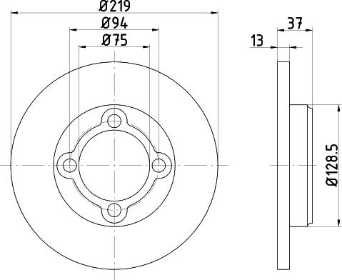 Nisshinbo ND6035 - Диск тормозной autosila-amz.com