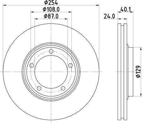 Nisshinbo ND6036 - Тормозной диск autosila-amz.com