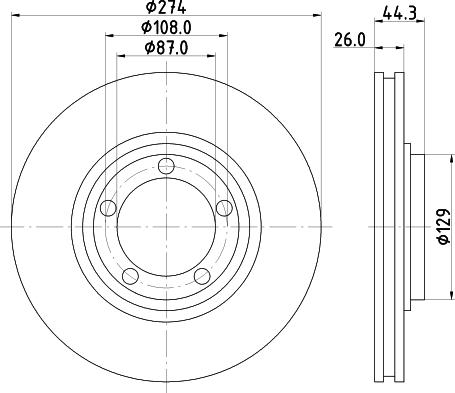 Nisshinbo ND6026K - Тормозной диск autosila-amz.com