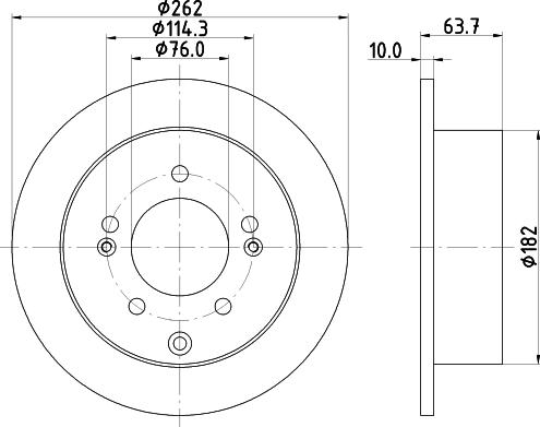 Nisshinbo ND6070K - Тормозной диск autosila-amz.com