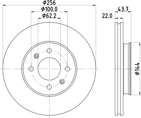 Nisshinbo ND6108 - Тормозной диск autosila-amz.com