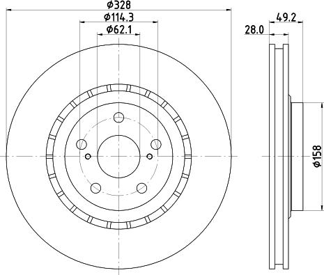 Nisshinbo ND1095K - Тормозной диск autosila-amz.com