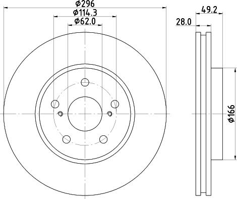 Nisshinbo ND1057K - Тормозной диск autosila-amz.com