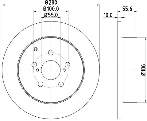 Nisshinbo ND1084K - Тормозной диск autosila-amz.com