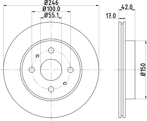 Nisshinbo ND1036K - Тормозной диск autosila-amz.com