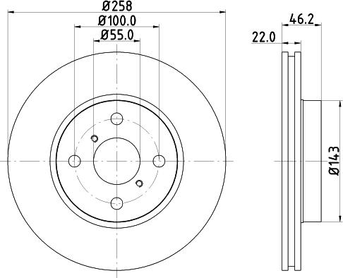 Nisshinbo ND1026K - Тормозной диск autosila-amz.com