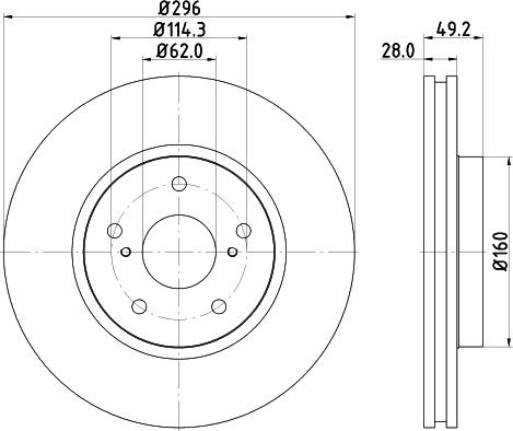 Nisshinbo ND1028K - Тормозной диск autosila-amz.com