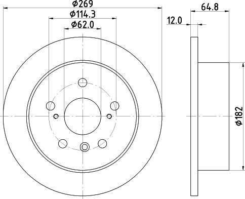 Nisshinbo ND1107K - Тормозной диск autosila-amz.com