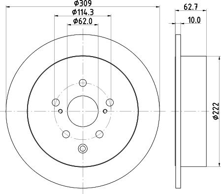 Nisshinbo ND1125K - Тормозной диск autosila-amz.com