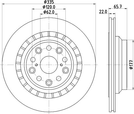 Nisshinbo ND1122K - Тормозной диск autosila-amz.com