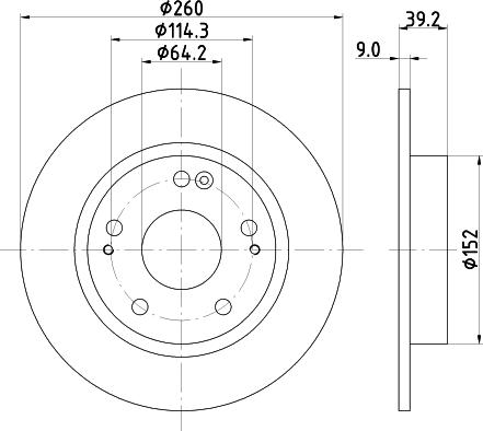 Nisshinbo ND8049K - Тормозной диск autosila-amz.com