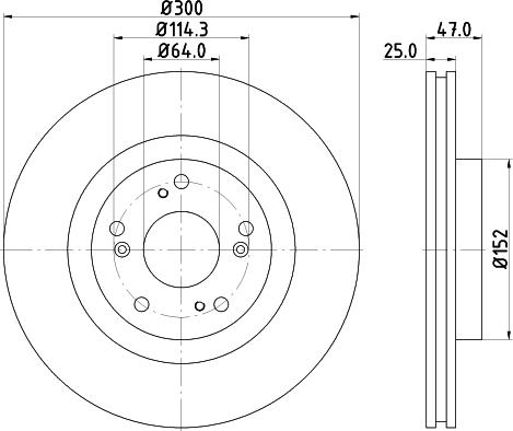 Nisshinbo ND8039K - Тормозной диск autosila-amz.com