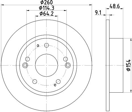 Nisshinbo ND8026K - Тормозной диск autosila-amz.com