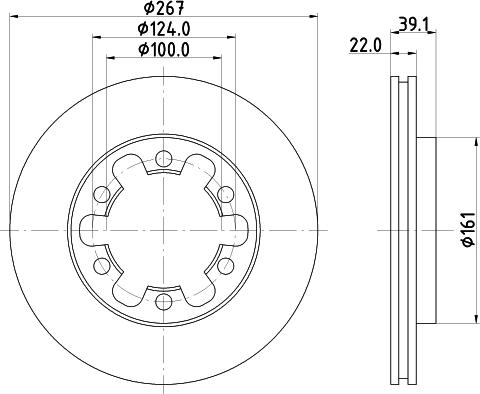 Nisshinbo ND2041K - Тормозной диск autosila-amz.com