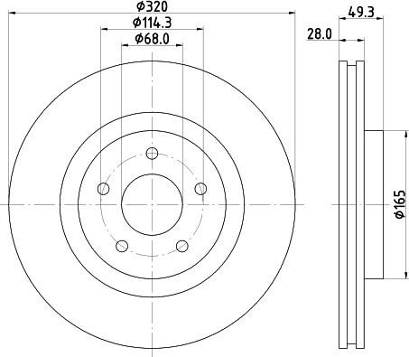 Nisshinbo ND2051K - Тормозной диск autosila-amz.com