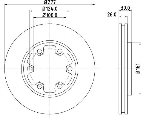 Nisshinbo ND2014 - Тормозной диск autosila-amz.com