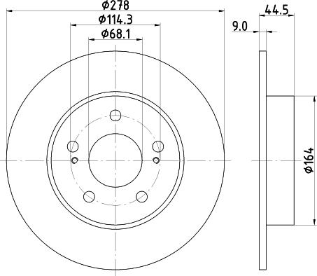 Nisshinbo ND2027K - Тормозной диск autosila-amz.com