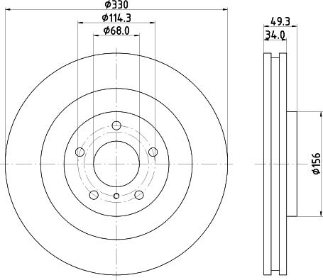 Nisshinbo ND2075K - Тормозной диск autosila-amz.com