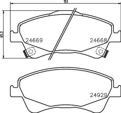 Aisin SN998P - Тормозные колодки, дисковые, комплект autosila-amz.com